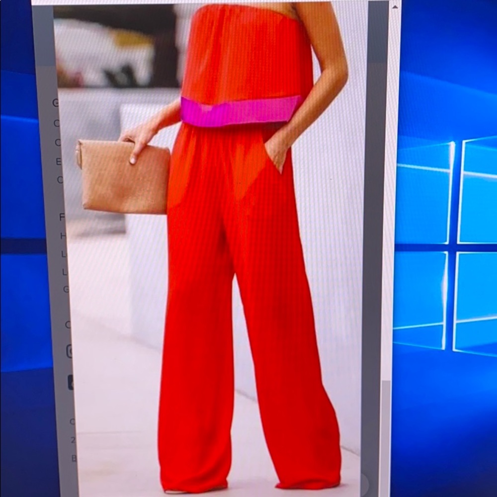 Strapless jumpsuit